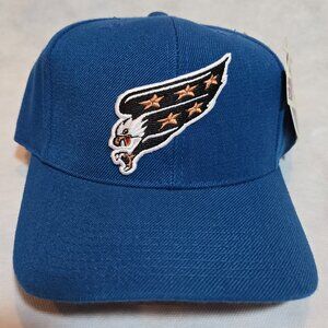 Vntg Washington Capitals Hat Snapback Baseball Cap Hockey Bird Stars NHL